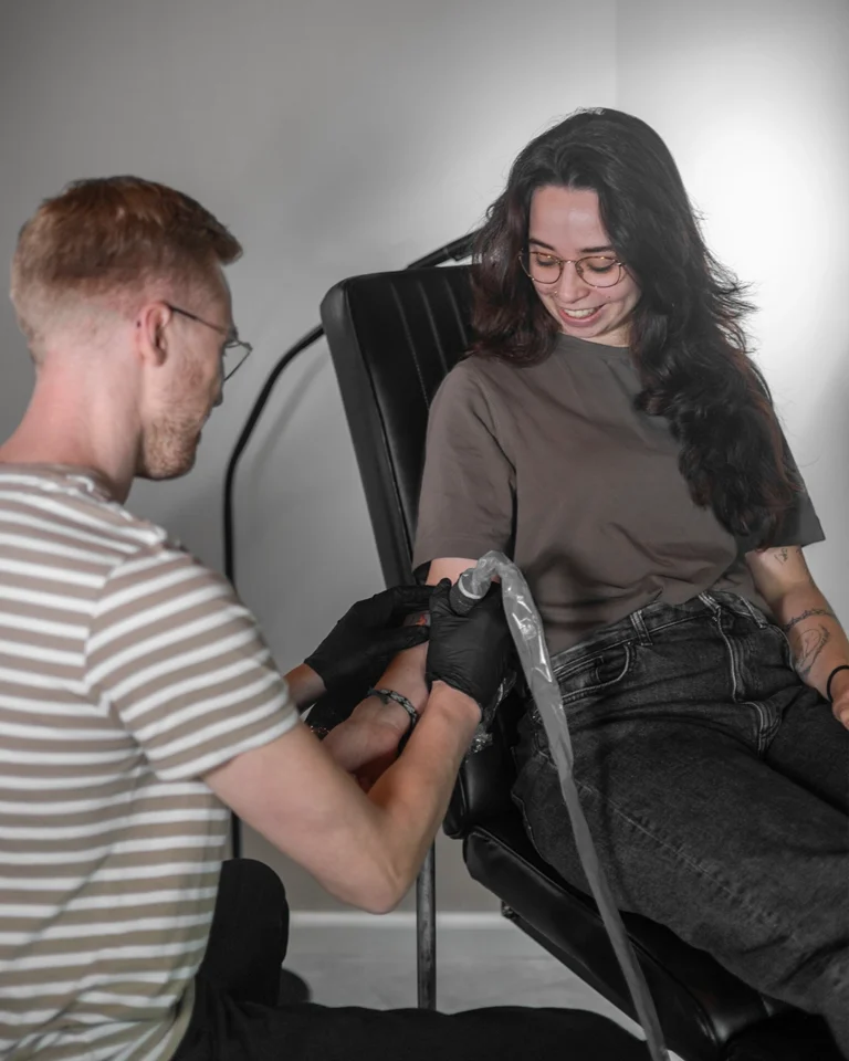 Fineline tattoo in Emmen